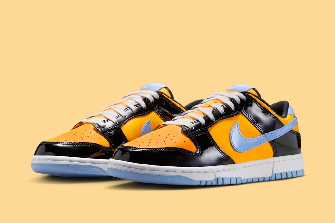 Nike Dunk Low SE Patent Leather "Laser Orange/Aluminum" IB6400-001