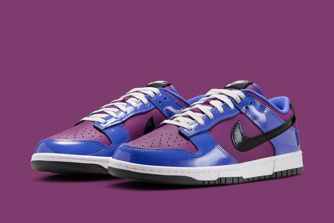 Nike Dunk Low SE Patent Leather "Paramount Blue/Viotech" IB6400-400