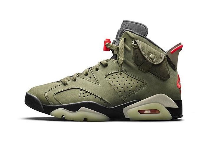 Travis Scott x Air Jordan 6 "Olive" CN1084-200